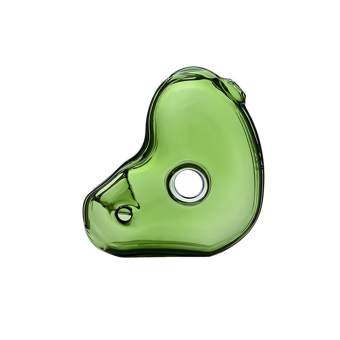 Calibear Abstract Handmade Glass Hand Pipe