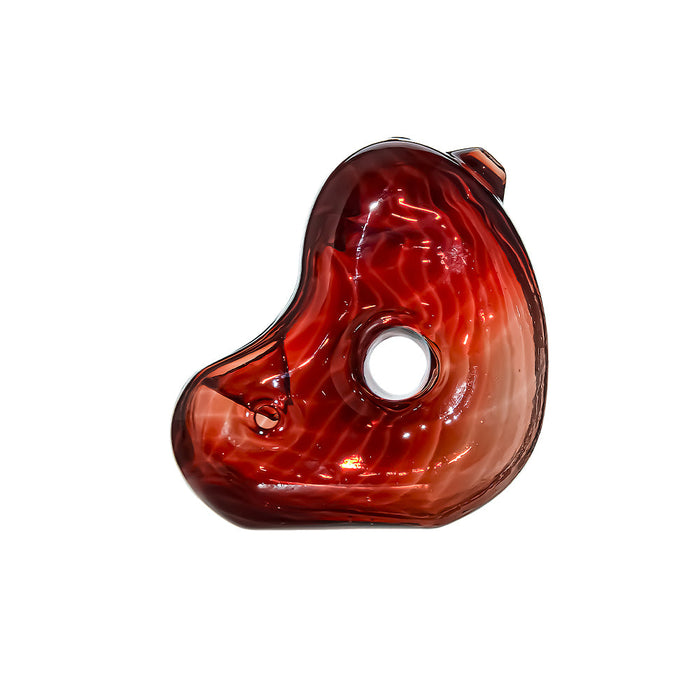 ABSTRACT HANDMADE GLASS HAND PIPE