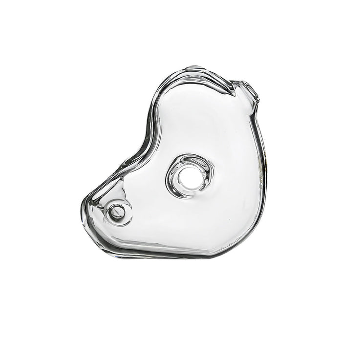 Calibear Abstract Handmade Glass Hand Pipe