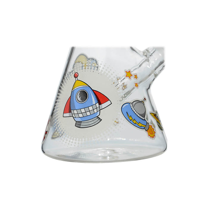 GLOW ASTRONAUT THEME GLASS BEAKER WATER PIPE SERIES