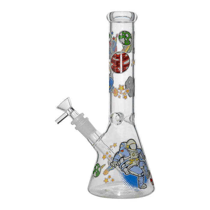GLOW ASTRONAUT THEME GLASS BEAKER WATER PIPE SERIES