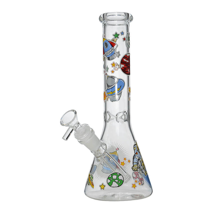 GLOW ASTRONAUT THEME GLASS BEAKER WATER PIPE SERIES