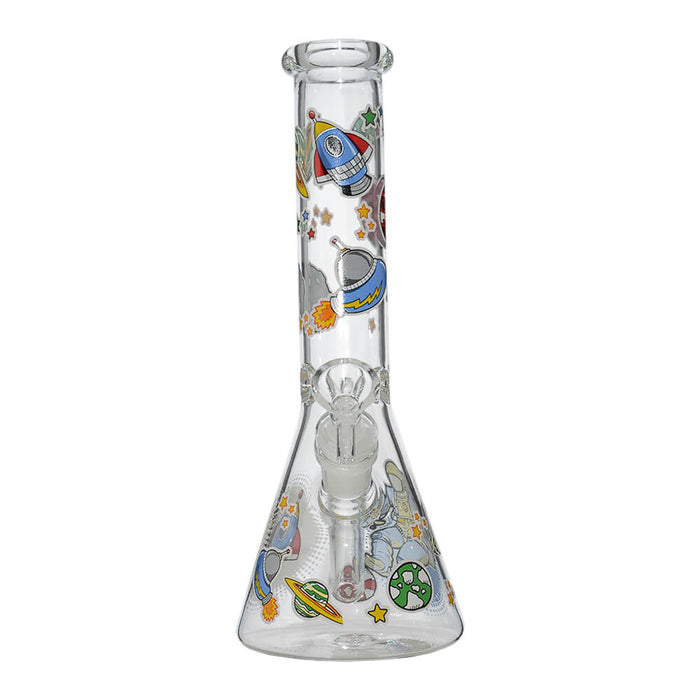 GLOW ASTRONAUT THEME GLASS BEAKER WATER PIPE SERIES