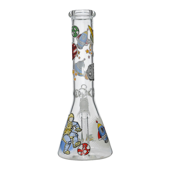 GLOW ASTRONAUT THEME GLASS BEAKER WATER PIPE SERIES
