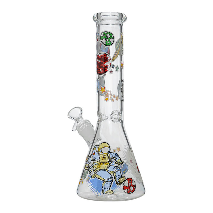 GLOW ASTRONAUT THEME GLASS BEAKER WATER PIPE SERIES