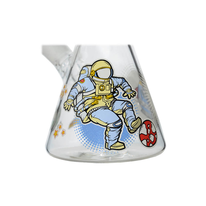 GLOW ASTRONAUT THEME GLASS BEAKER WATER PIPE SERIES
