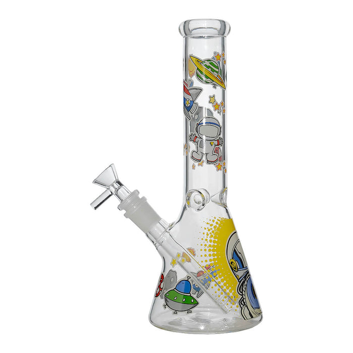 GLOW ASTRONAUT THEME GLASS BEAKER WATER PIPE SERIES