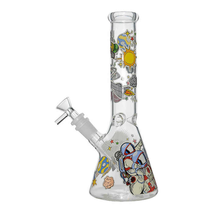 GLOW ASTRONAUT THEME GLASS BEAKER WATER PIPE SERIES