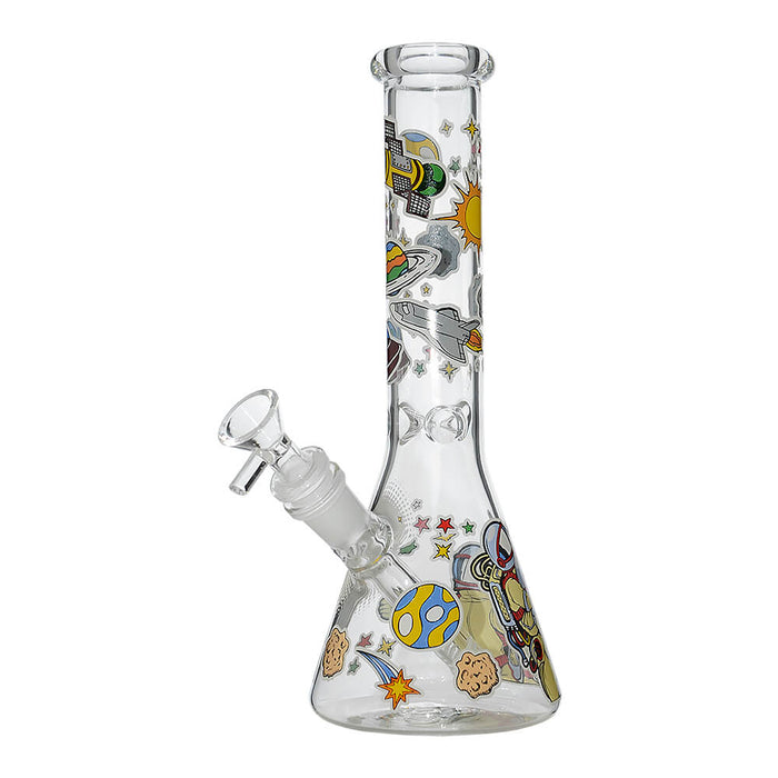 GLOW ASTRONAUT THEME GLASS BEAKER WATER PIPE SERIES