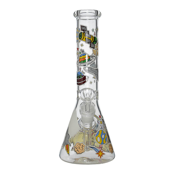 GLOW ASTRONAUT THEME GLASS BEAKER WATER PIPE SERIES