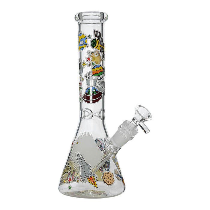 GLOW ASTRONAUT THEME GLASS BEAKER WATER PIPE SERIES
