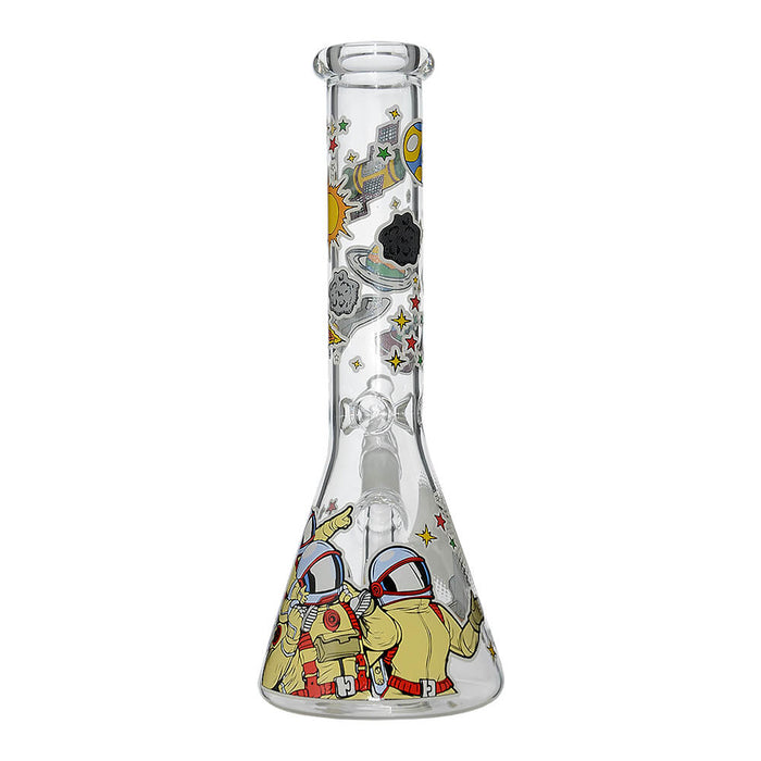 GLOW ASTRONAUT THEME GLASS BEAKER WATER PIPE SERIES