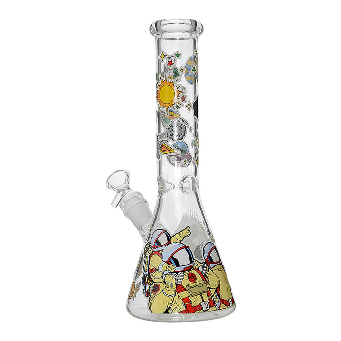 GLOW ASTRONAUT THEME GLASS BEAKER WATER PIPE SERIES