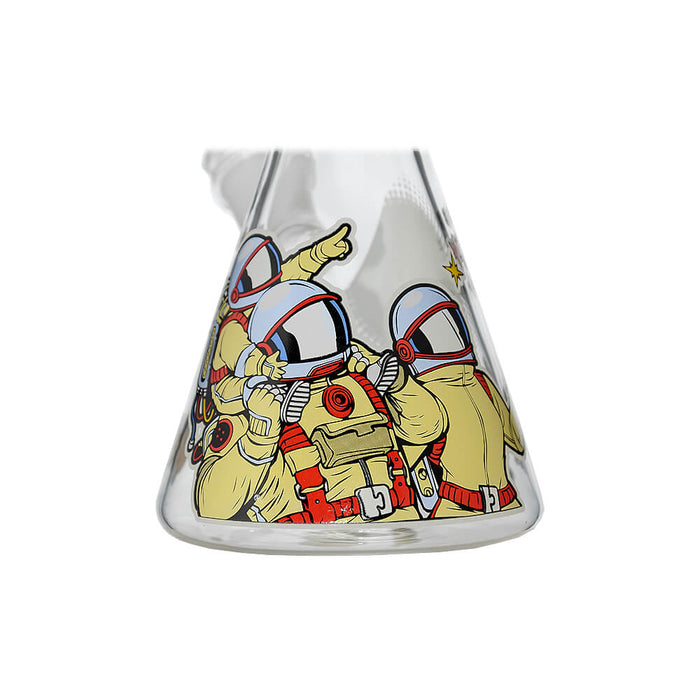 GLOW ASTRONAUT THEME GLASS BEAKER WATER PIPE SERIES