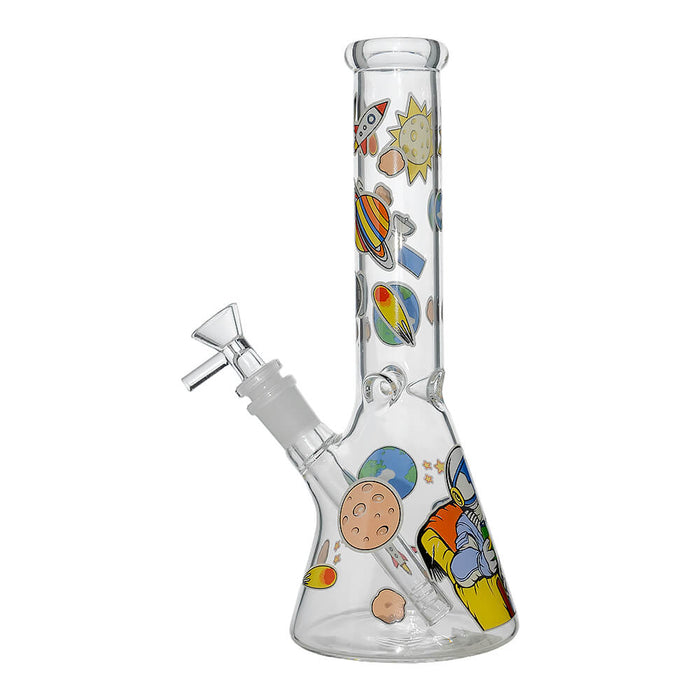 GLOW ASTRONAUT THEME GLASS BEAKER WATER PIPE SERIES