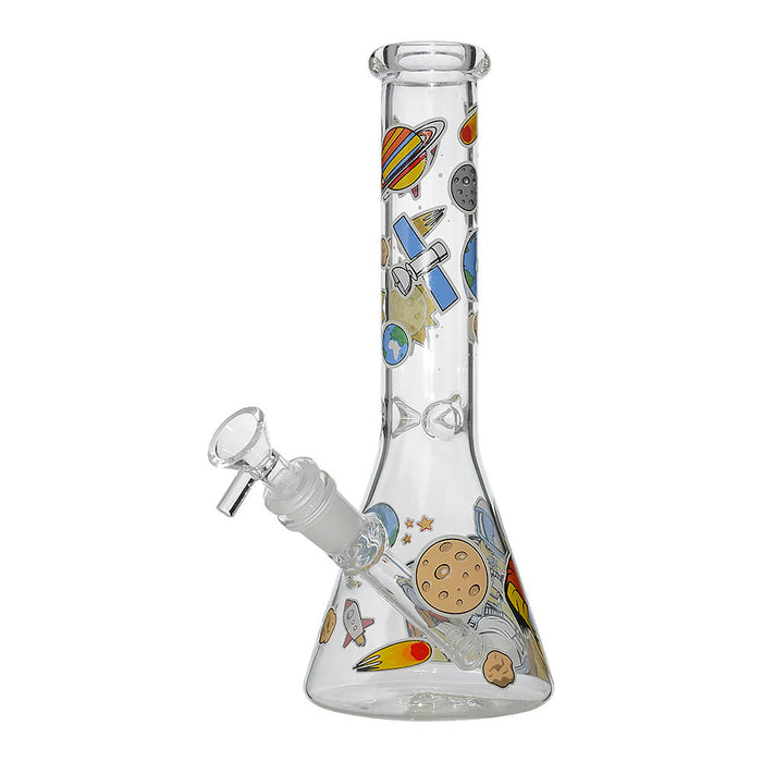 GLOW ASTRONAUT THEME GLASS BEAKER WATER PIPE SERIES