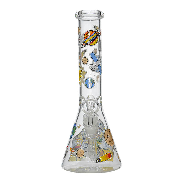 GLOW ASTRONAUT THEME GLASS BEAKER WATER PIPE SERIES