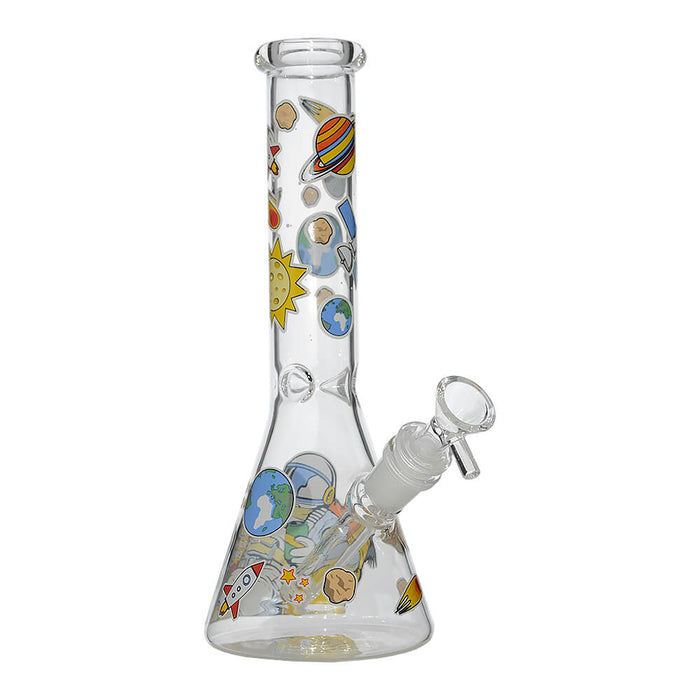GLOW ASTRONAUT THEME GLASS BEAKER WATER PIPE SERIES