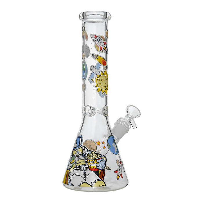 GLOW ASTRONAUT THEME GLASS BEAKER WATER PIPE SERIES