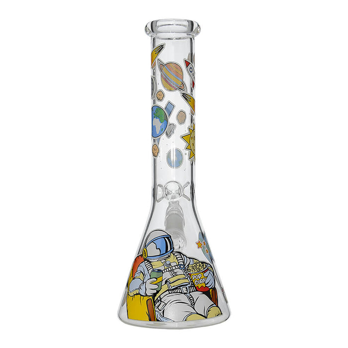 GLOW ASTRONAUT THEME GLASS BEAKER WATER PIPE SERIES