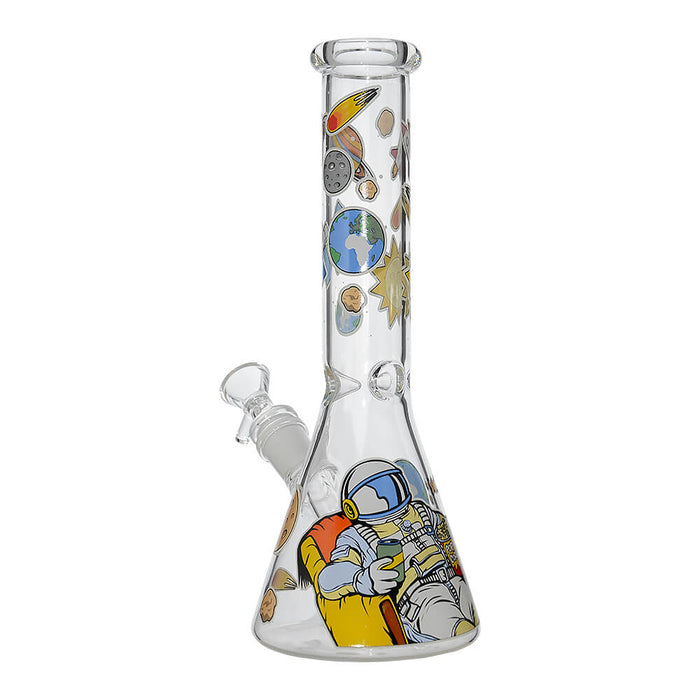 GLOW ASTRONAUT THEME GLASS BEAKER WATER PIPE SERIES