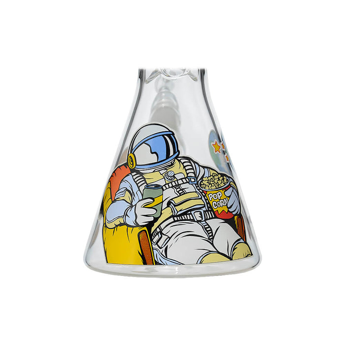 GLOW ASTRONAUT THEME GLASS BEAKER WATER PIPE SERIES