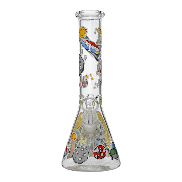 GLOW ASTRONAUT THEME GLASS BEAKER WATER PIPE SERIES
