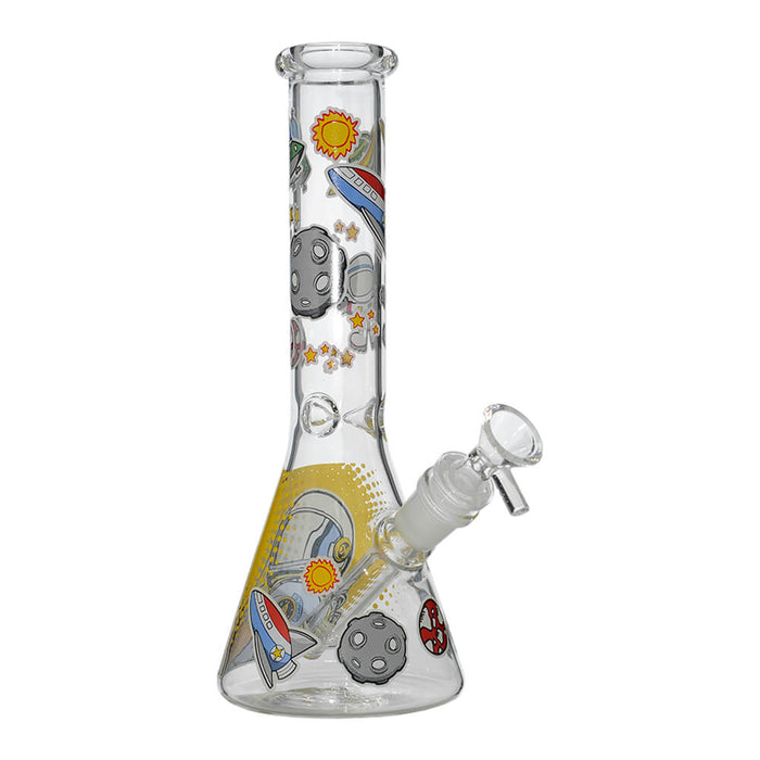 GLOW ASTRONAUT THEME GLASS BEAKER WATER PIPE SERIES