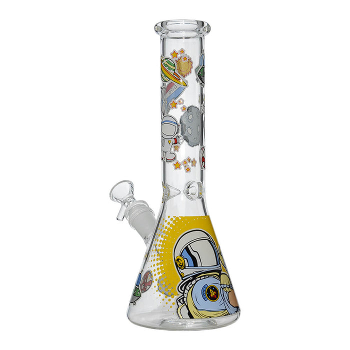 GLOW ASTRONAUT THEME GLASS BEAKER WATER PIPE SERIES