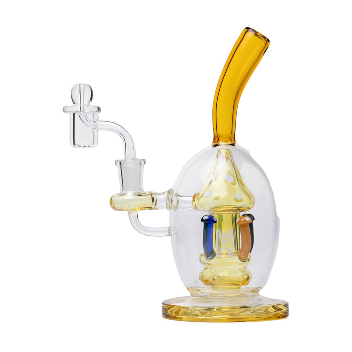 Human Grade Mushroom Globe Glass Rig