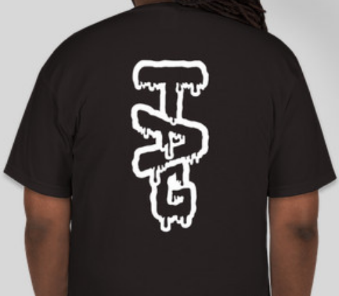 TAG - T-Shirt - Black Shirt Wavy Black Label