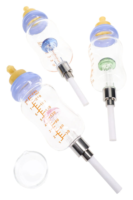 Glass Bottle Dab Straw “Shroom Flask” – Mushroom Perc – 5½″ – Assorted Colors