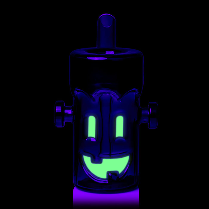 MJ Arsenal Frankenbubbler Glass Bubbler – Glow-in-the-Dark – 4½″