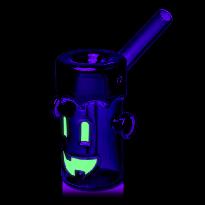 MJ Arsenal Frankenbubbler Glass Bubbler – Glow-in-the-Dark – 4½″