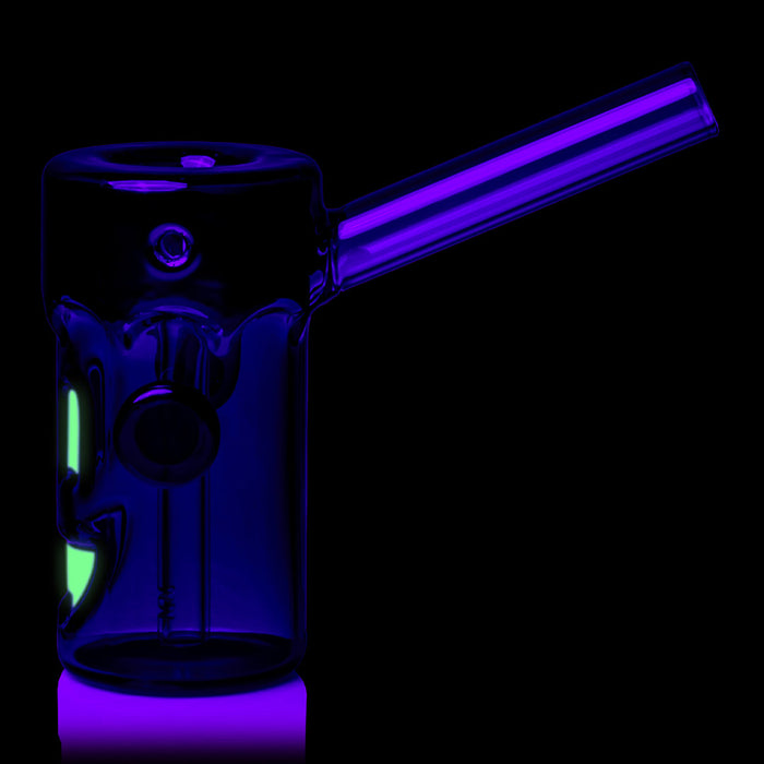 MJ Arsenal Frankenbubbler Glass Bubbler – Glow-in-the-Dark – 4½″