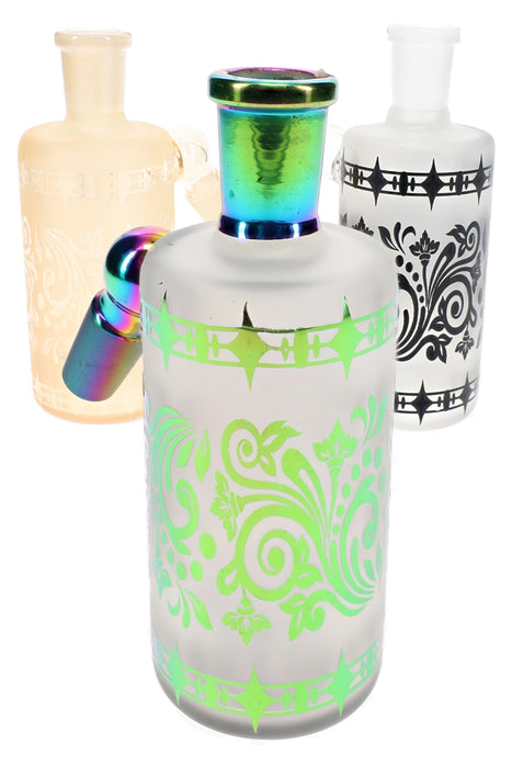 6B Glass Frosted Showerhead Ash Catcher – 14.5 mm 45° – Assorted Colors