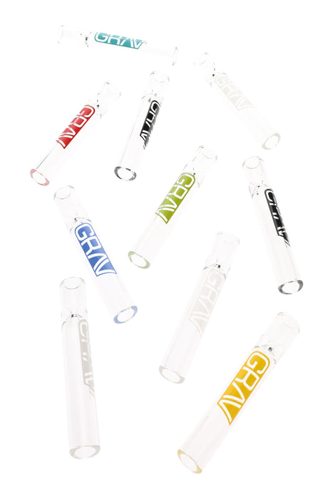 GRAV 12 mm Clear Tasters – 10/Pack – Assorted Colors