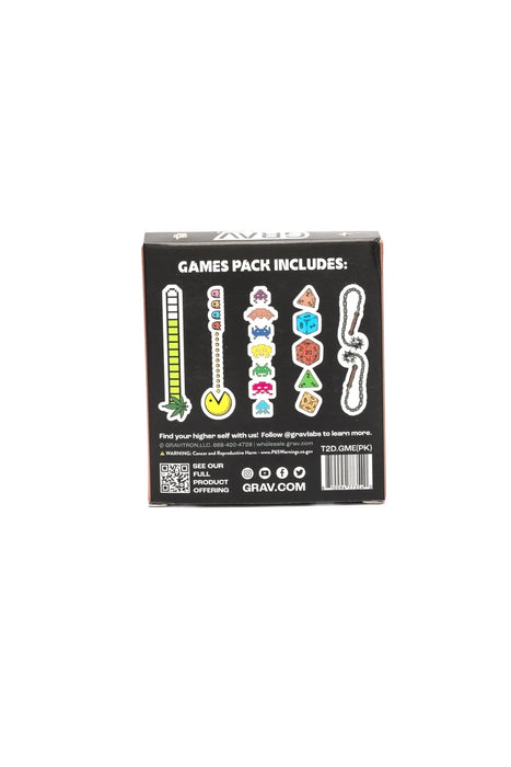 GRAV 12 mm Graphic Tasters – Games – 5-Pack – Assorted