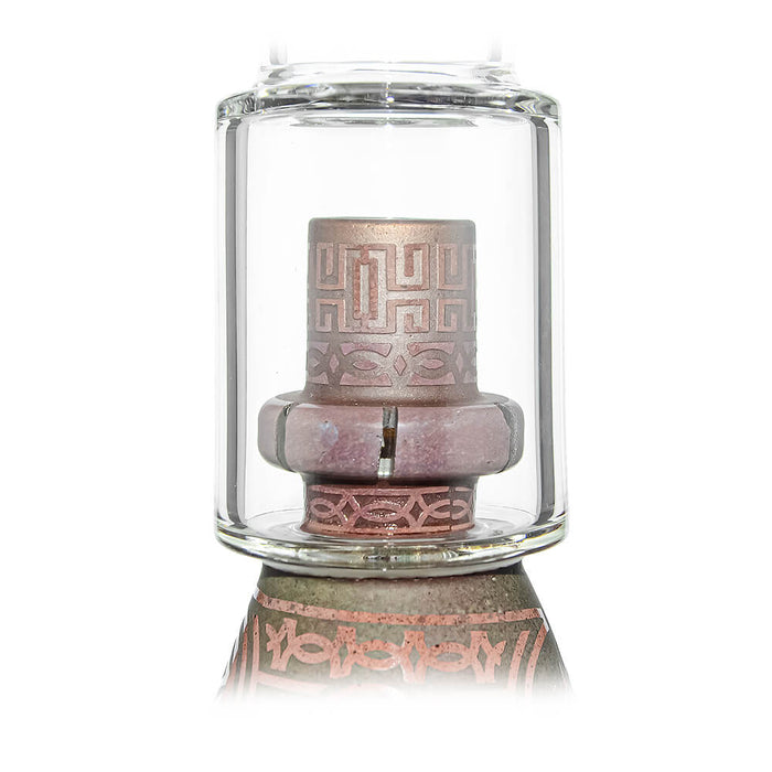 CALIBEAR ETCHED GEOMETRIC BEAKER WATER PIPE