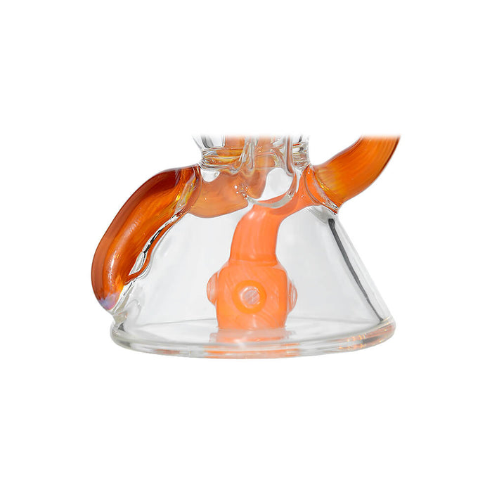 Calibear Hourglass Double Layer Recycler W/ Gilded Tubes Encased W/ Marble