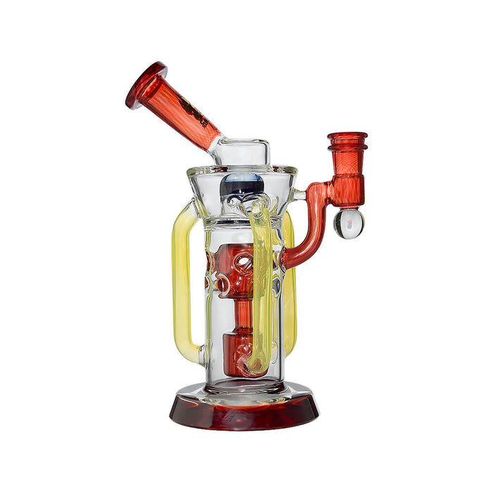 Calibear Infinity Recycler Dab Rig | 8" Borosilicate Glass Rig with Internal Perc & Recycler System