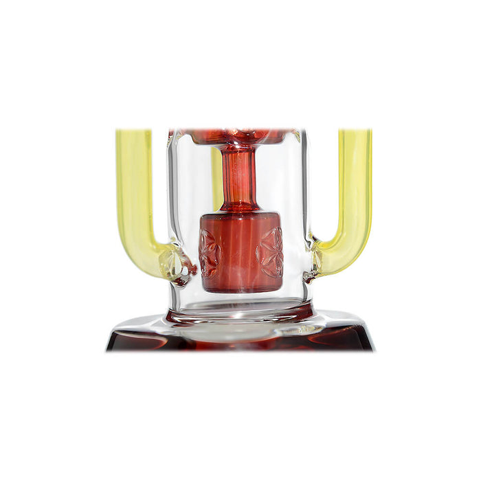 Calibear Infinity Recycler Dab Rig | 8" Borosilicate Glass Rig with Internal Perc & Recycler System