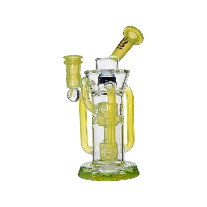 Calibear Infinity Recycler Dab Rig | 8" Borosilicate Glass Rig with Internal Perc & Recycler System