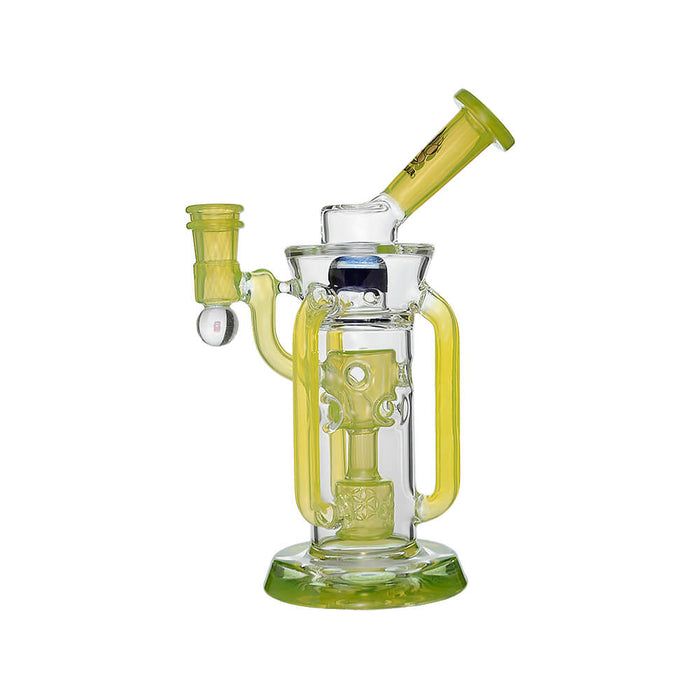 Calibear Infinity Recycler Dab Rig | 8" Borosilicate Glass Rig with Internal Perc & Recycler System