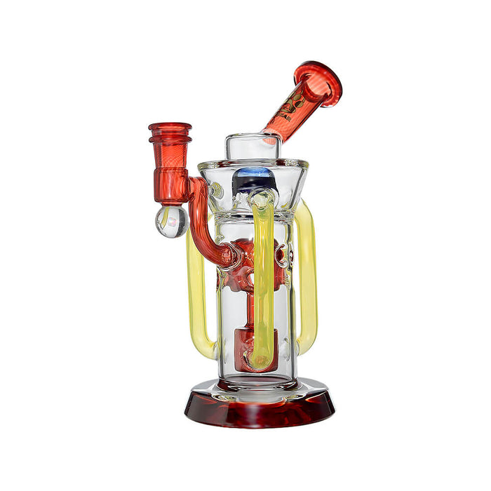 Calibear Infinity Recycler Dab Rig | 8" Borosilicate Glass Rig with Internal Perc & Recycler System
