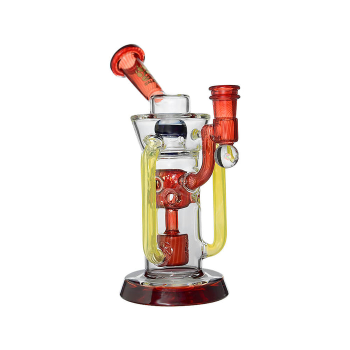 Calibear Infinity Recycler Dab Rig | 8" Borosilicate Glass Rig with Internal Perc & Recycler System