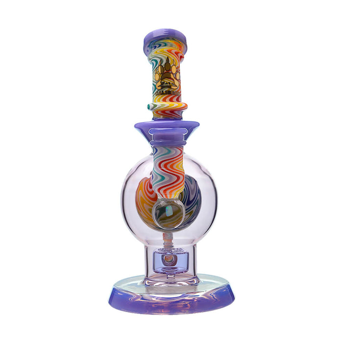 CALIBEAR HEADY WIGWAG BALL RIG WITH ENCASED OPAL FLOWER OF LIFE PERC