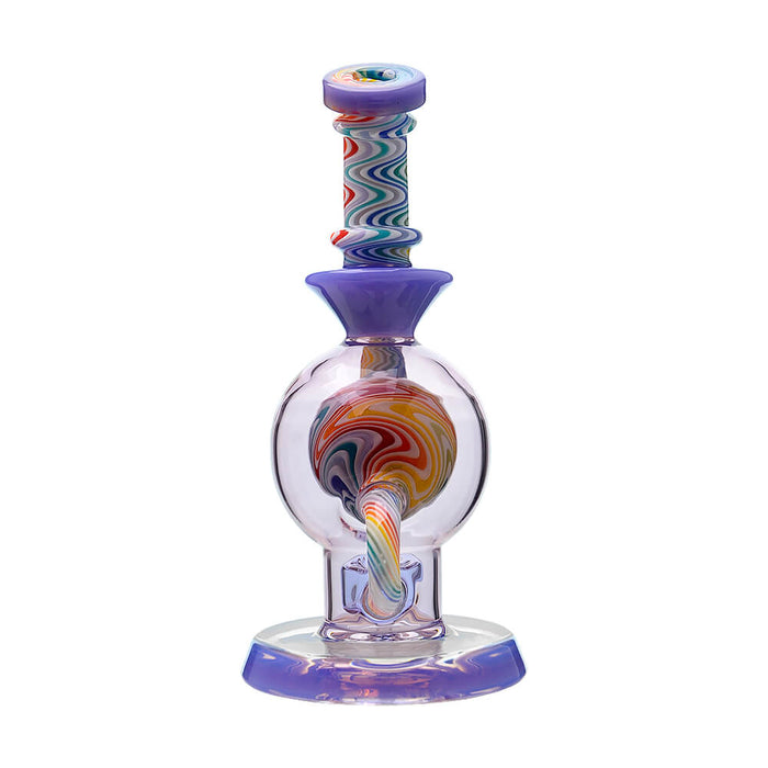 CALIBEAR HEADY WIGWAG BALL RIG WITH ENCASED OPAL FLOWER OF LIFE PERC