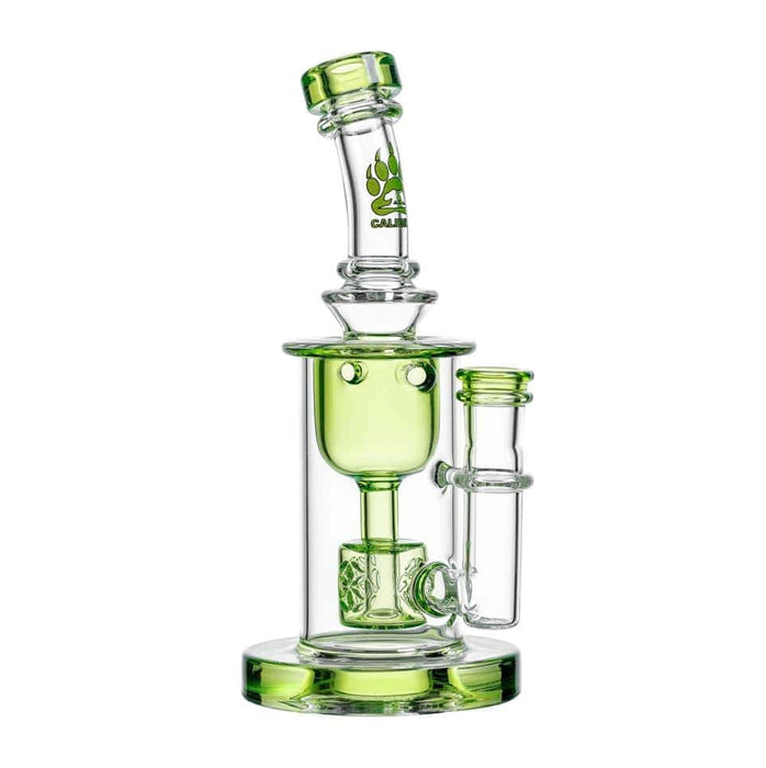 Calibear Colored Torus Dab Rig - 8 Inch Klein Recycler with Seed of Life Perc