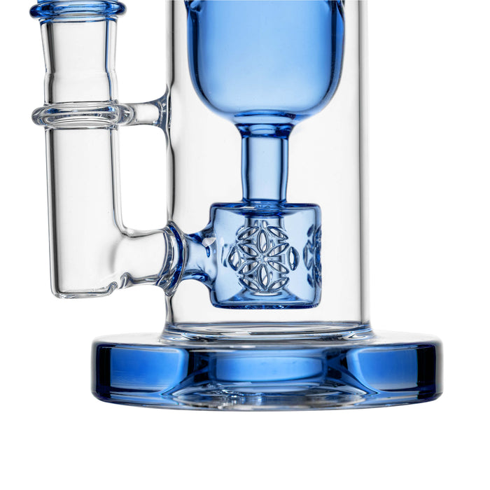 Calibear Colored Torus Dab Rig - 8 Inch Klein Recycler with Seed of Life Perc